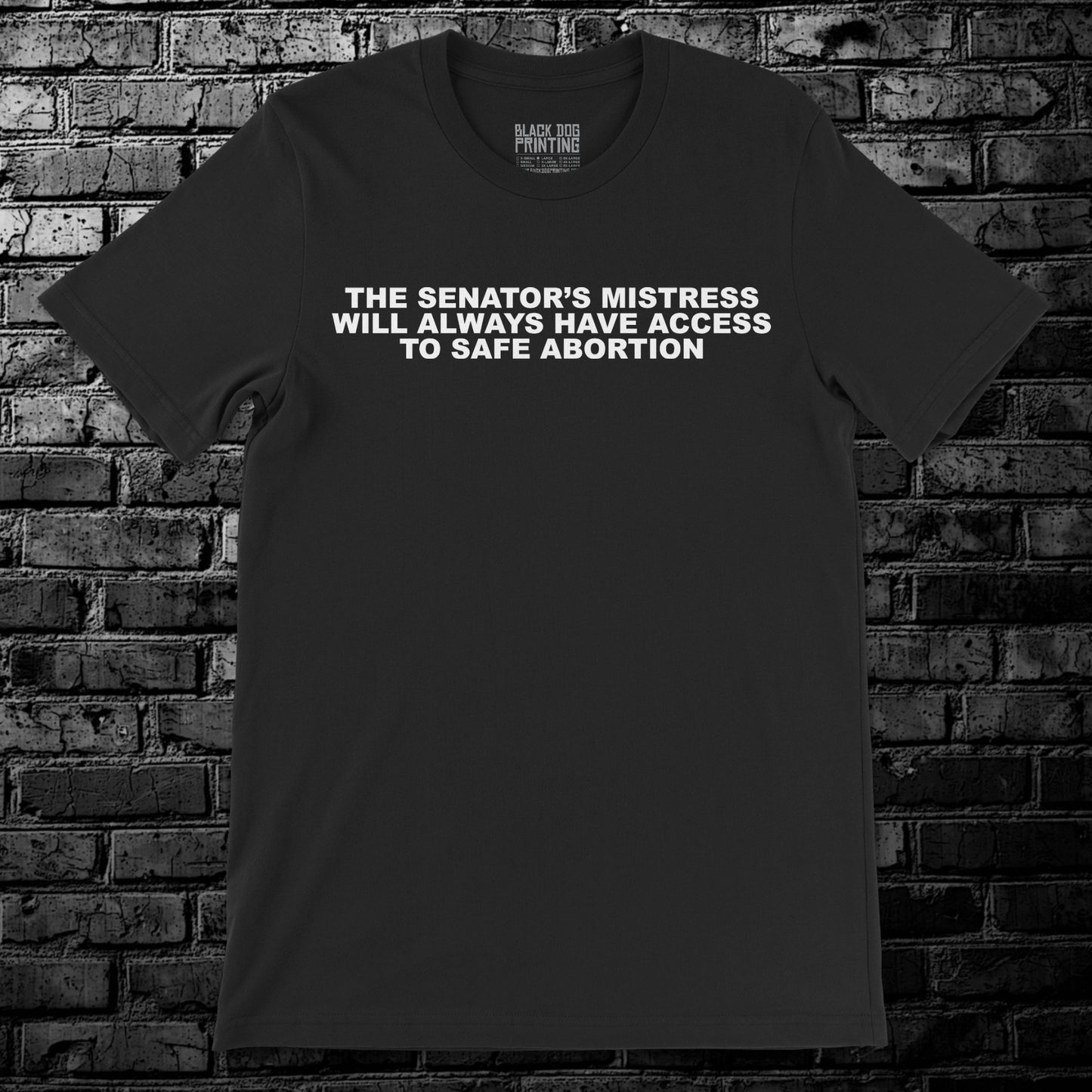 Senator's Mistress Text Tee