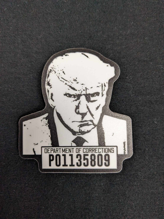 Trump Mugshot 2.5" Sticker