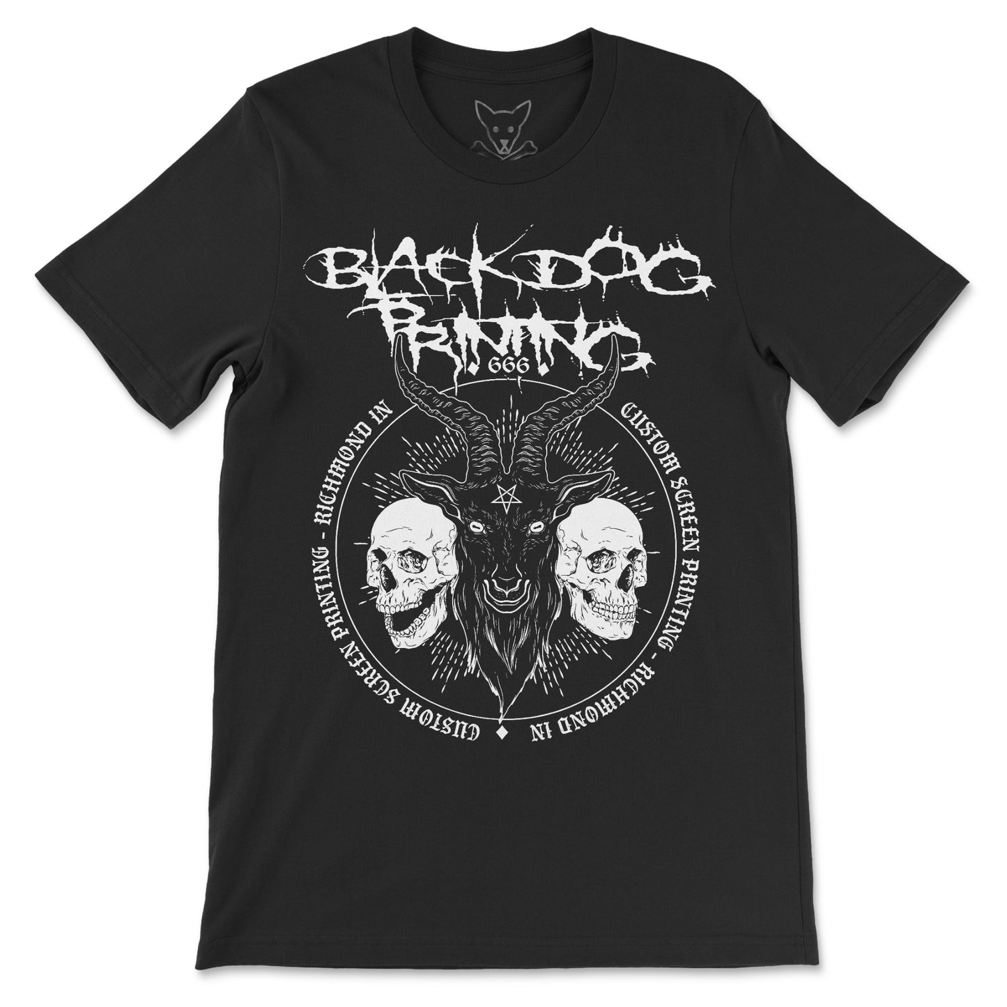 Black Dog Metal Band Tee