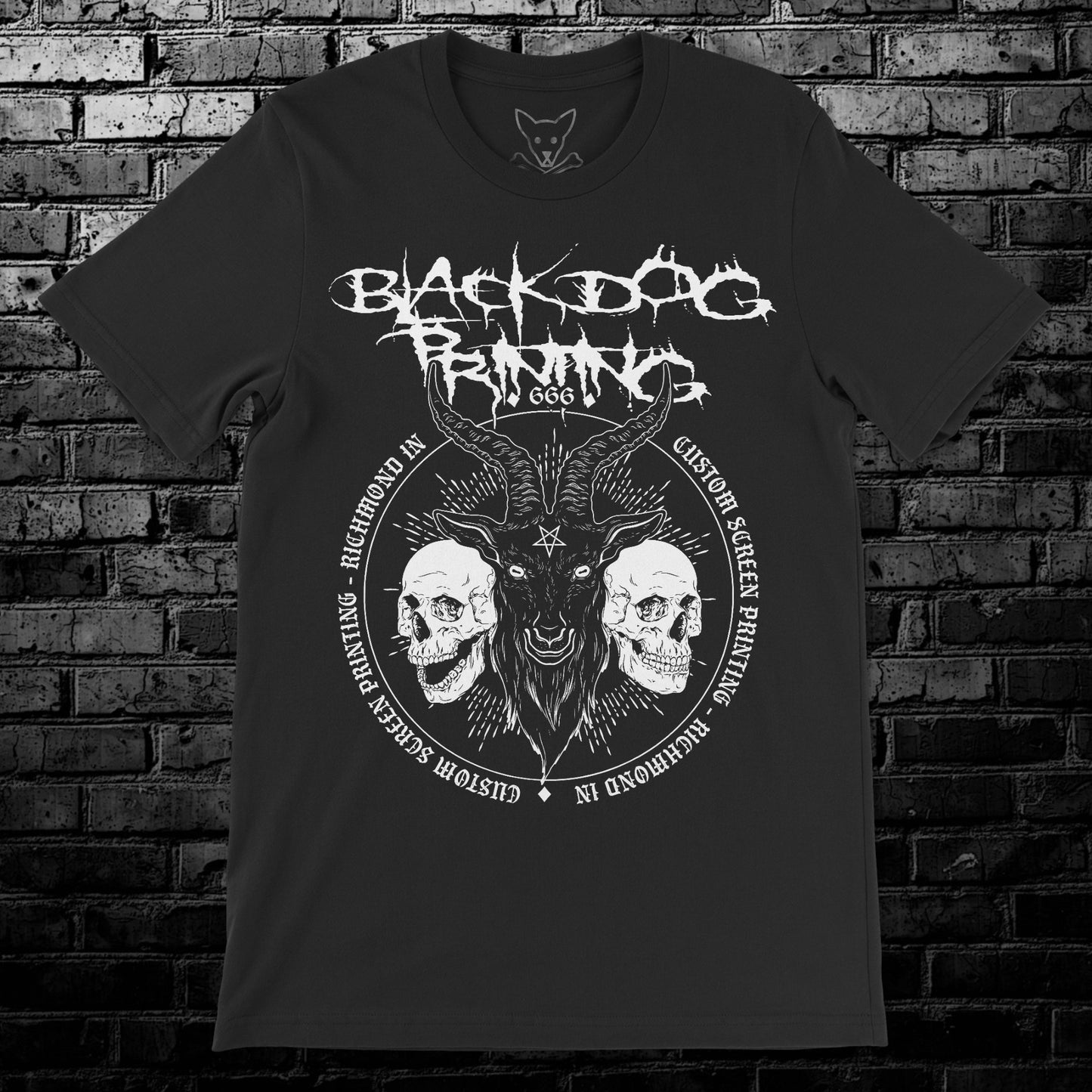 Black Dog Metal Band Tee
