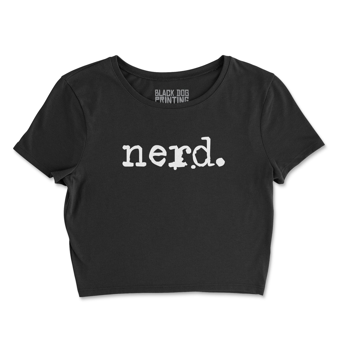 nerd. Crop Top Tee